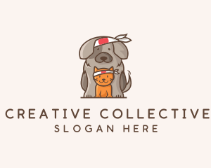 Japanese Samurai Pets logo design