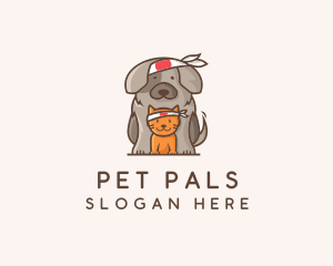 Japanese Samurai Pets logo design