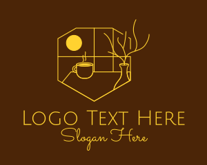 Study Lounge - Minimalist Coffee Nature logo design