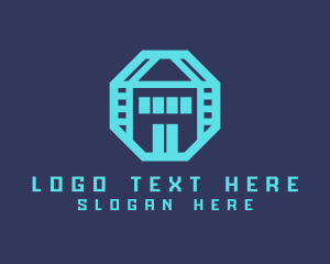 Octagon - Geometric Real Estate logo design