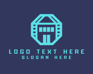 Polygon - Geometric Real Estate logo design