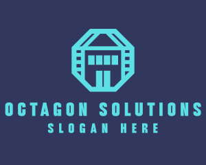 Octagon - Geometric Real Estate logo design