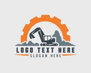 Digging - Construction Excavator Digger logo design