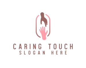 Caregiving - Helping Hand Community logo design