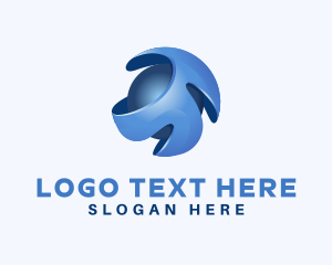 Modern - 3d Global Business logo design