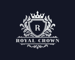 Royal Shield Crown logo design