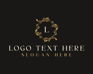 Luxury Leaf Ornament Logo