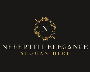 Luxury Leaf Ornament logo design