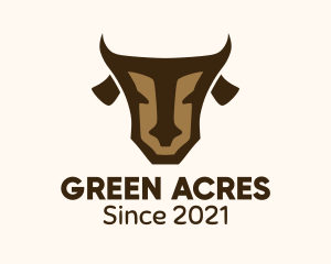 Abstract Brown Cow logo design