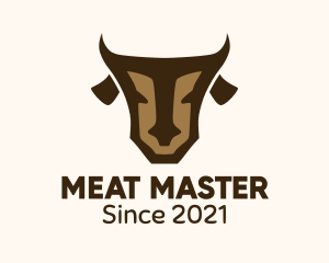 Abstract Brown Cow logo design