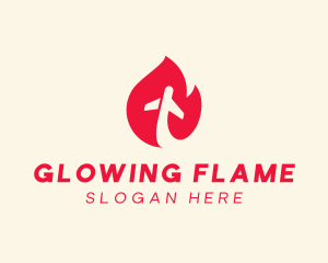 Red Flame Airline logo design