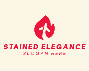 Red Flame Airline logo design