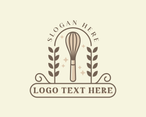 Bakeshop - Baking Whisk Baker logo design