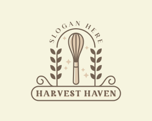 Baking Whisk Baker logo design