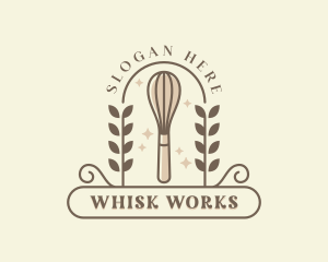 Baking Whisk Baker logo design