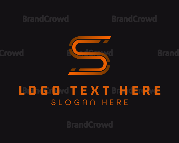 Modern Tech Business Letter S Logo