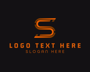 Entrepreneur - Modern Tech Business Letter S logo design