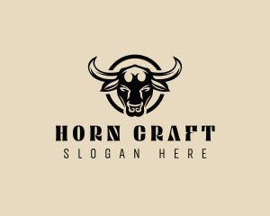 Ox Bull Horn logo design