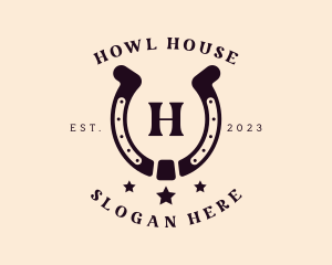 Horseshoe Rodeo Cowboy logo design