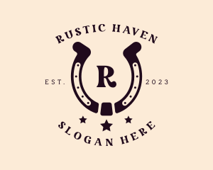 Horseshoe Rodeo Cowboy logo design