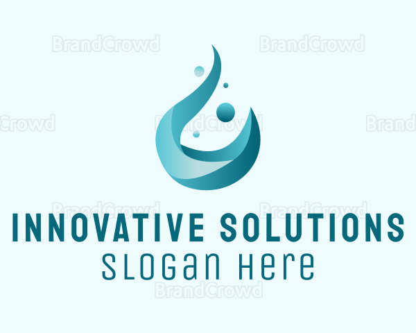 Liquid Water Droplet Logo