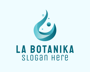 Water Supply - Liquid Water Droplet logo design
