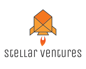 Envelope Mail Rocket logo design