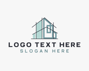 Draftsman - House Property Architect logo design