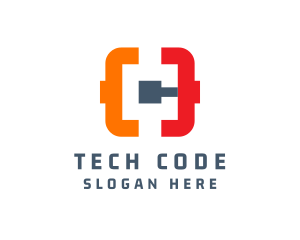 Code - Pipeline Code Letter C logo design