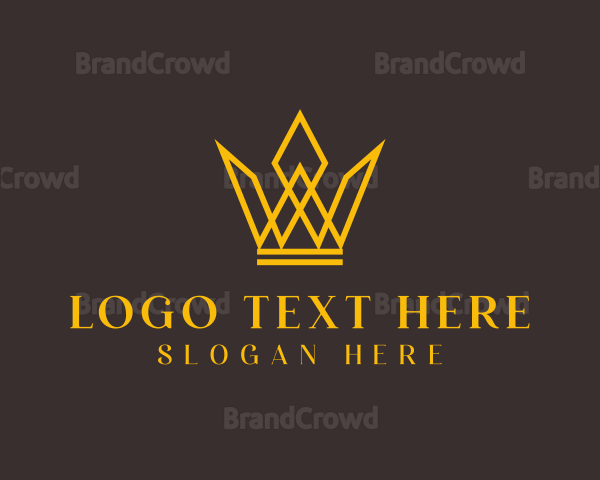 Luxury Crown Letter W Logo