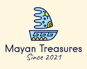 Mayan - Native Mayan Sailboat logo design