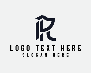 Monarch - Gothic Tattoo Letter R logo design