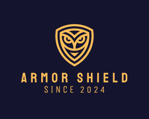 Owl Crest Shield logo design