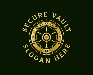 Vault - Bank Vault Coin logo design