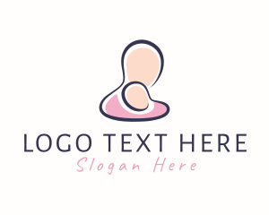 Newborn - Parent Mother Baby logo design