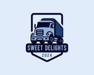 Truckload - Shipping Truck Vehicle logo design