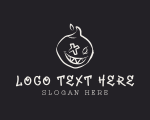 Horror - Graffiti Ghost Character logo design