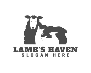 Lamb - Woolly Lamb Barn logo design