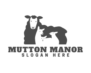 Mutton - Woolly Lamb Barn logo design