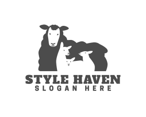 Shepherd - Woolly Lamb Barn logo design