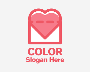 Heart Mail Envelope Logo