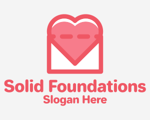 Heart Mail Envelope Logo