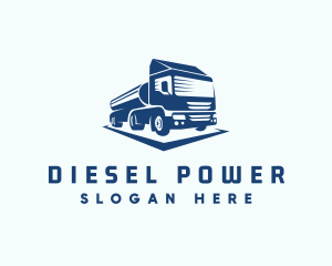 Diesel - Oil Tanker Truck logo design