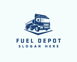 Gas - Oil Tanker Truck logo design