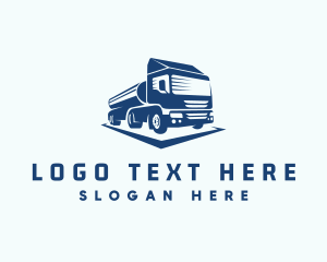 Lubrication - Oil Tanker Truck logo design
