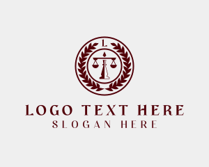 Prosecutor - Legal Scales Attorney logo design