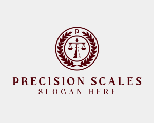 Legal Scales Attorney logo design