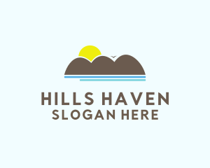 Ocean Hill Sunset logo design