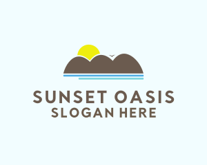 Ocean Hill Sunset logo design