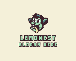 Cartoon Monkey Ape Logo